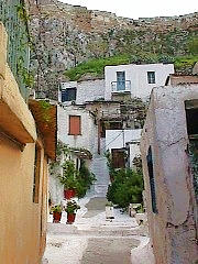 The Anafiotika neighbourhood at Plaka - Athens -  Greece