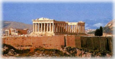 The Parthenon atop Athens' Acropolis