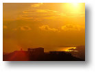 Sunset over the Acropolis... In the distance you can see the Saronic Gulf...