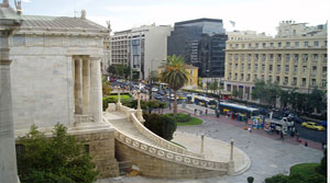 Panepistimiou street in athens