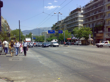 Alexandras Avenue in Athens