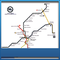 Athens Metro Map Athens Greece