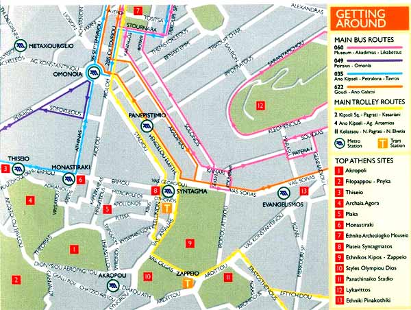 Athens Syntagma metro map
