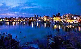 aegina by night