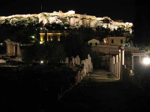 Ancient Athens at Night