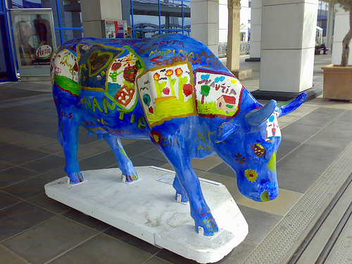 Athens Airport Cow Parade