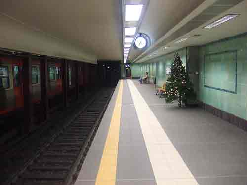 Athens Christmas Metro Decorations