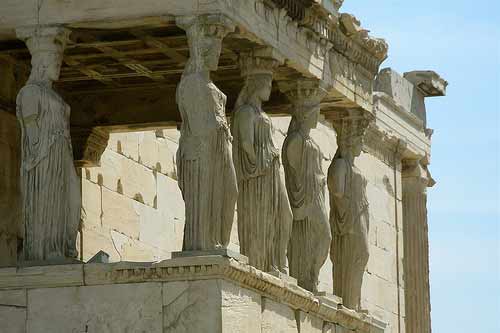 Caryatids Acropolis Athens