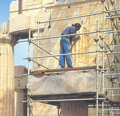 the renovation of parthenon