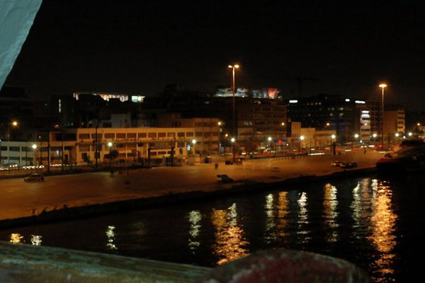 Piraeus Port Night
