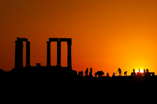 Sunset at the Temple of Poseidon