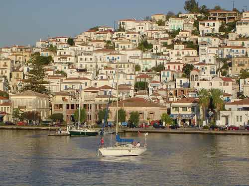 view of poros harbour