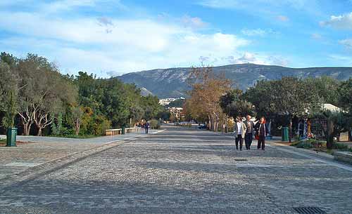 Walk to Acropolis Athens