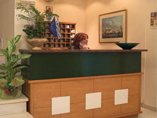 Saronicos Hotel Reception Desk